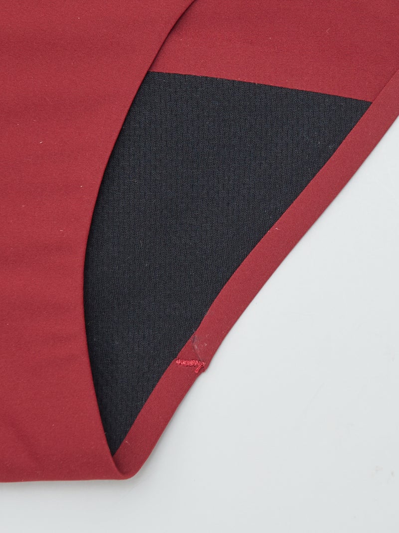 Set van 2 menstruatiebroekjes voor lichte menstruatie ROOD - Kiabi