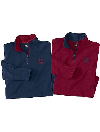 Set van 2 microfleece sweaters Outdoor - ATLAS FOR MEN