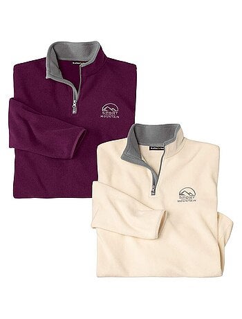 Set van 2 microfleece sweaters Sport Mountain - ATLAS FOR MEN