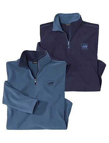 Set van 2 microfleece sweaters Outdoor - ATLAS FOR MEN