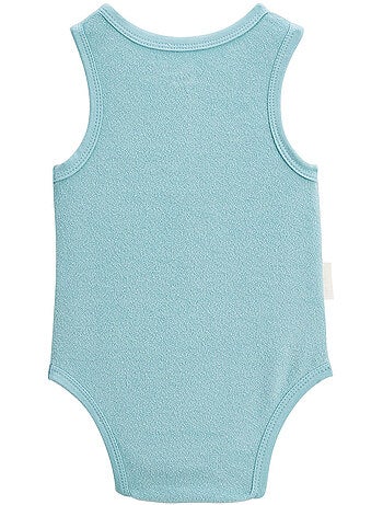 Set van 2 mouwloze babyrompertjes van cayo coco badstof.