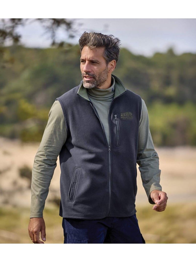 Set van 2 mouwloze fleecevesten - atlas for men Blauw Groen - Kiabi