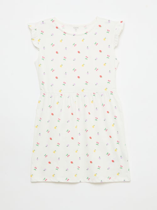 Set van 2 mouwloze jersey jurken met volants - Kiabi