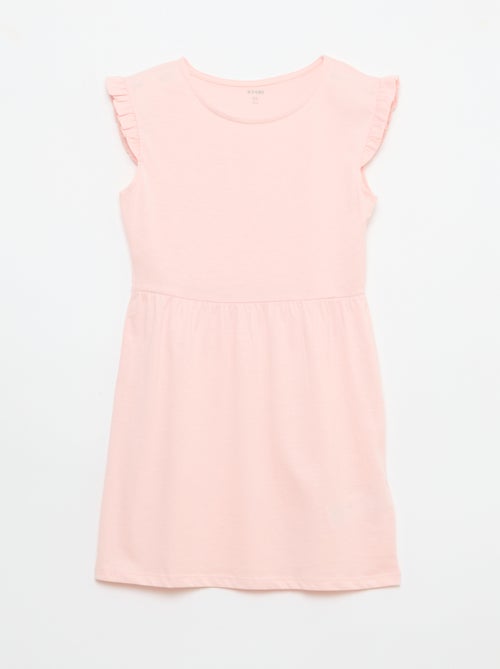 Set van 2 mouwloze jersey jurken met volants - Kiabi