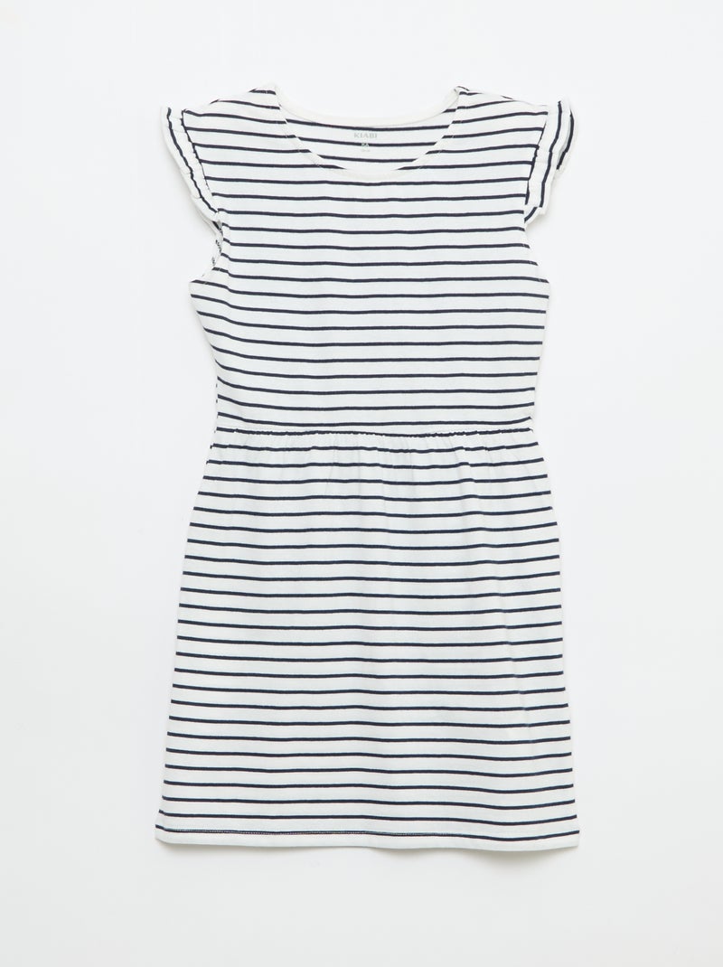 Set van 2 mouwloze jersey jurken met volants Rose - Kiabi