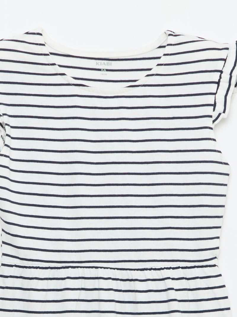 Set van 2 mouwloze jersey jurken met volants Rose - Kiabi