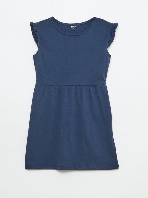 Set van 2 mouwloze jersey jurken met volants - Kiabi