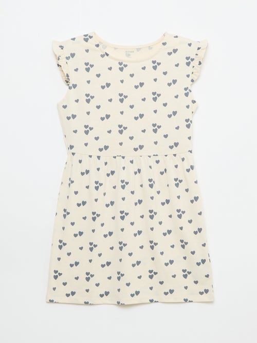 Set van 2 mouwloze jersey jurken met volants - Kiabi