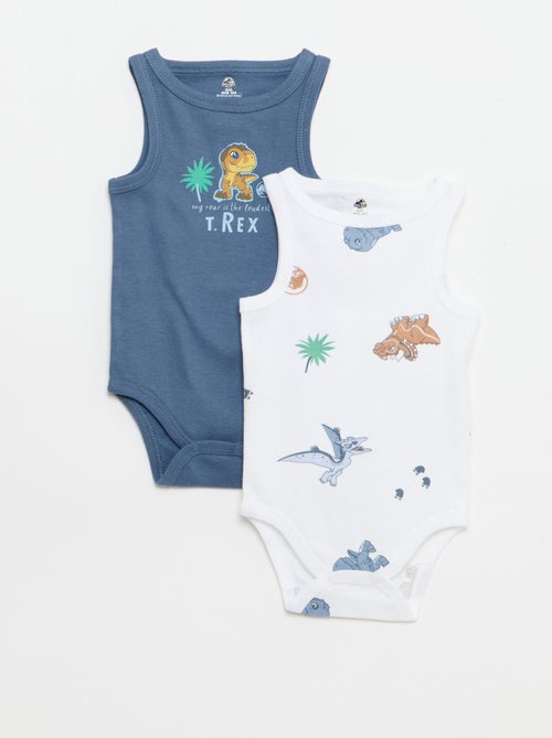 Set van 2 mouwloze rompers 'Jurassic World' - Kiabi