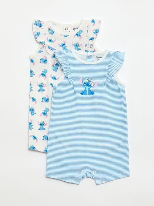 Set van 2 mouwloze 'Stitch' 'Disney' rompertjes - Kiabi