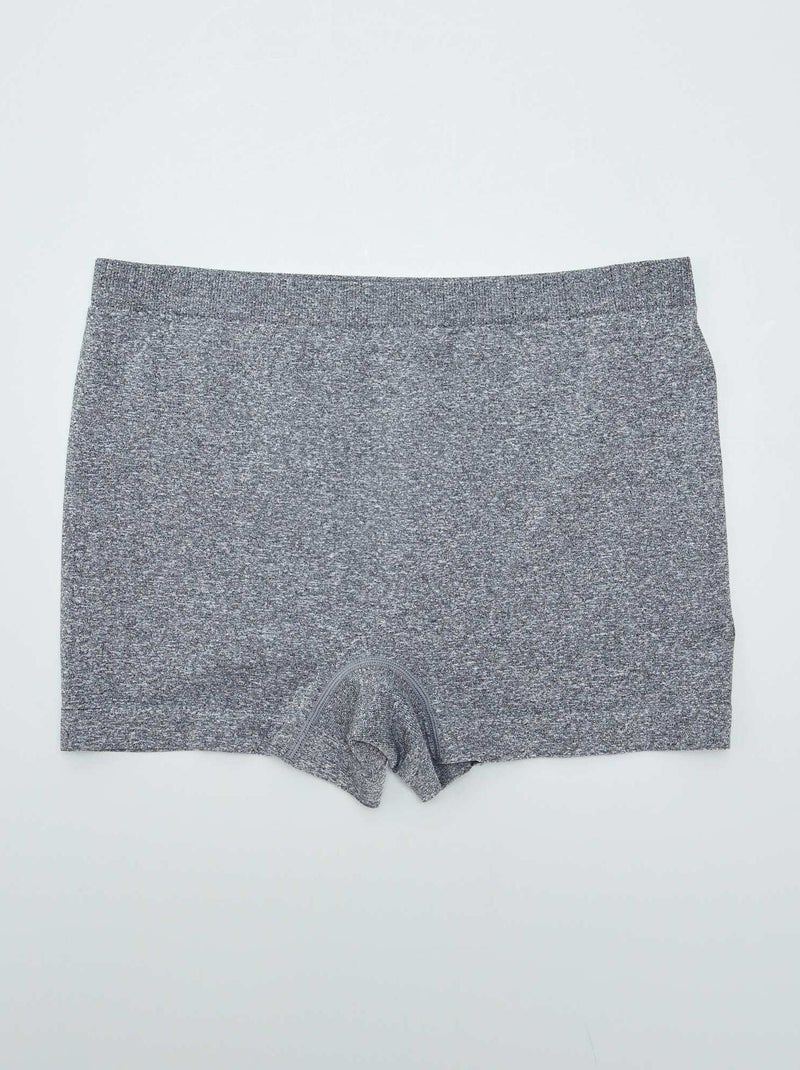 Set van 2 naadloze shorty's - gemakkelijk aan te trekken collectie ZWART - Kiabi