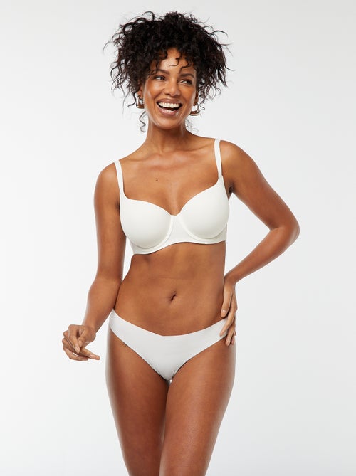 Set van 2 onzichtbare tangaslips in microvezel - Kiabi