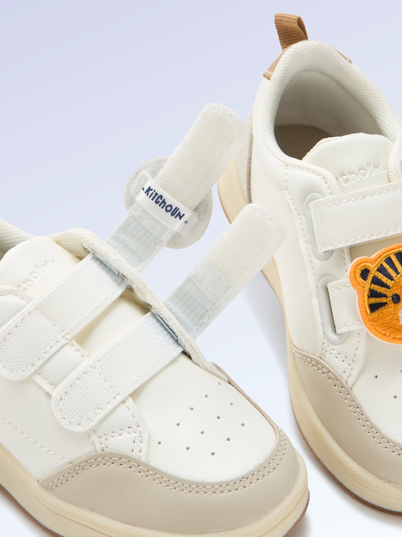 Set van 2 opzetpatches om je 'Kitchoun' sneakers te personaliseren Geel - Kiabi