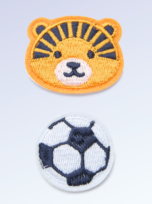 Set van 2 opzetpatches om je 'Kitchoun' sneakers te personaliseren - Kiabi