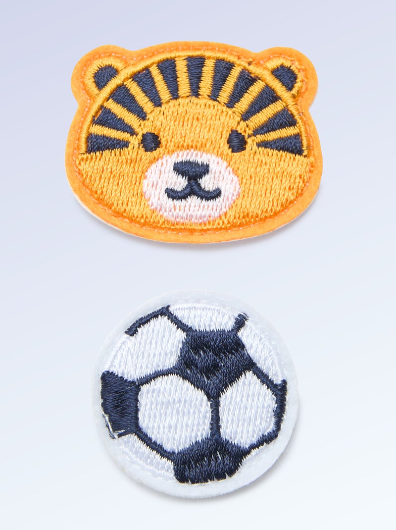 Set van 2 opzetpatches om je 'Kitchoun' sneakers te personaliseren Geel - Kiabi