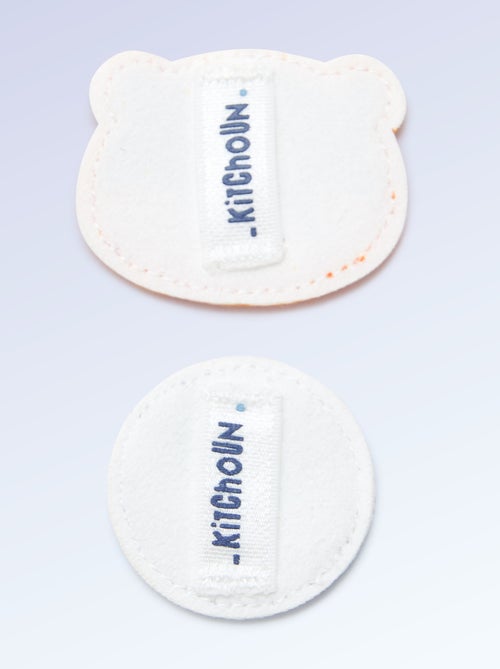 Set van 2 opzetpatches om je 'Kitchoun' sneakers te personaliseren - Kiabi