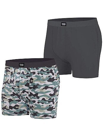 Set van 2 originele stretch-boxershorts - ATLAS FOR MEN