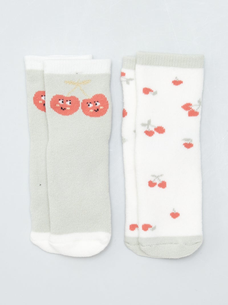 Set van 2 paar antislipsokken ROSE - Kiabi