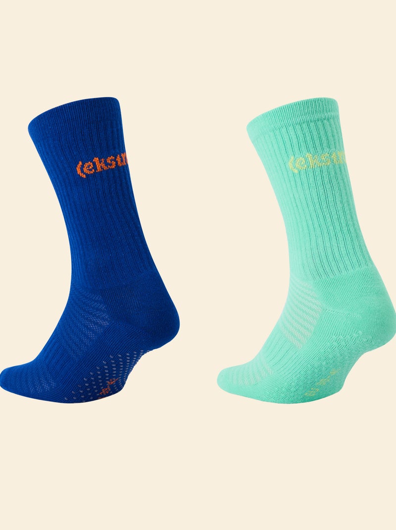 Set van 2 paar hoge antislip sokken - (ekstract) Groen - Kiabi