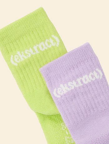 Ekstract - Set van 2 paar hoge antislip sokken