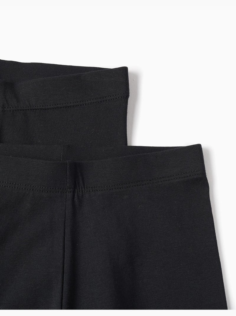 Set van 2 paar leggings Zwart Zwart - Kiabi