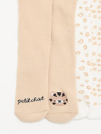 Set van 2 paar panty's