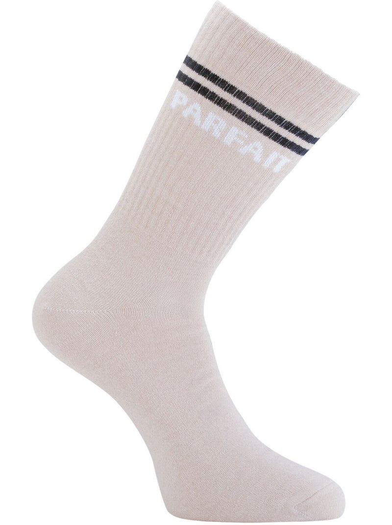 Set van 2 paar schattige en perfecte tennissokken voor heren. Blauw - Kiabi