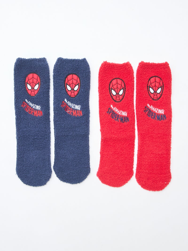 Set van 2 paar sokken 'Spider-Man' 'Marvel' Blauw - Kiabi