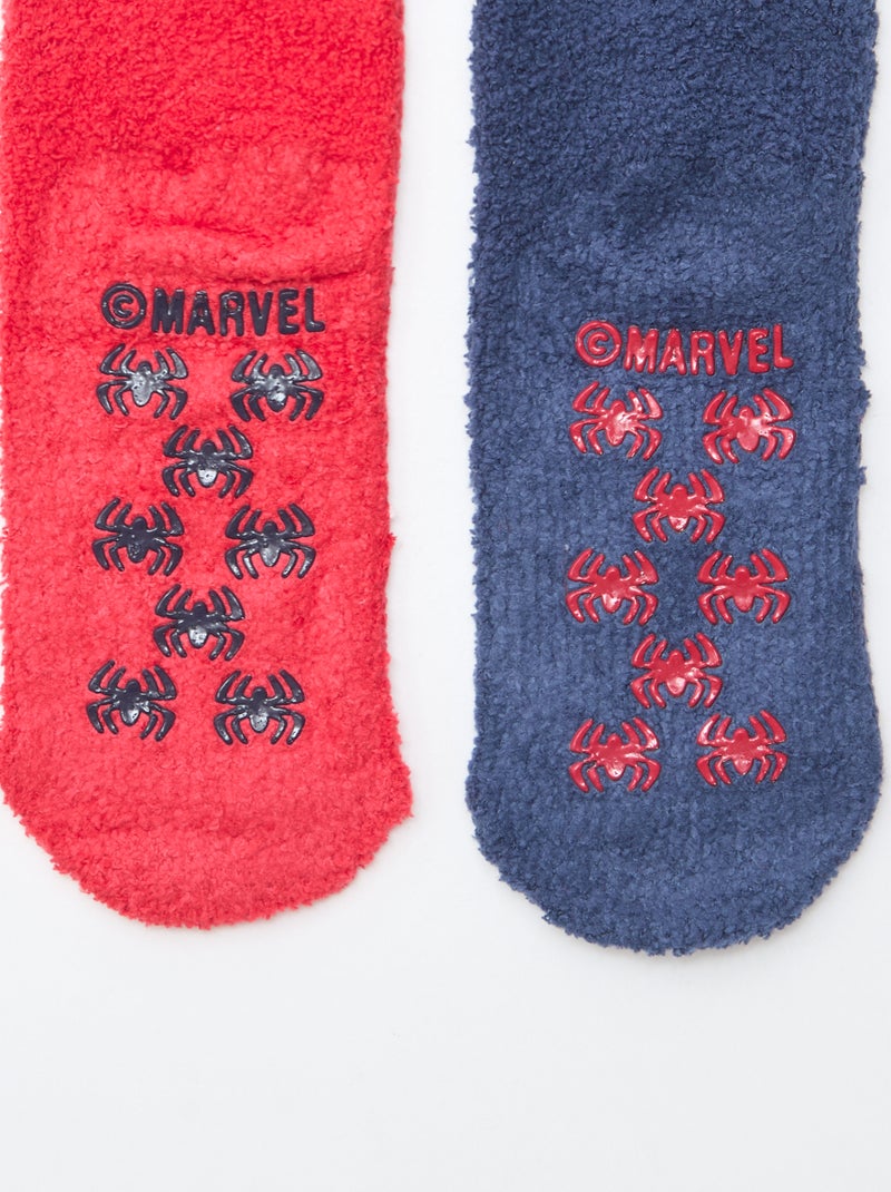 Set van 2 paar sokken 'Spider-Man' 'Marvel' Blauw - Kiabi