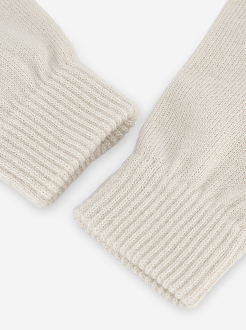 Set van 2 paar touchscreenhandschoenen Biege - Kiabi