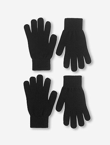 Set van 2 paar touchscreenhandschoenen