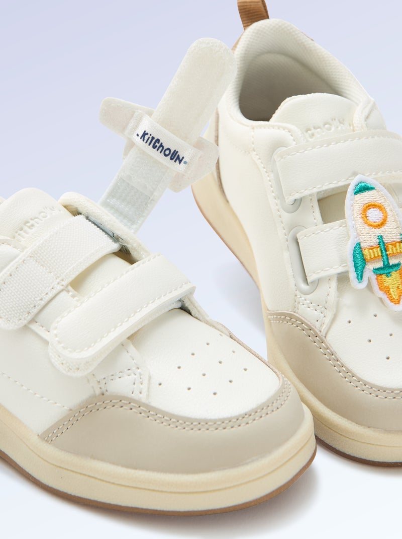 Set van 2 patches om op te schuiven om je 'Kitchoun' sneakers te personaliseren Blauw - Kiabi
