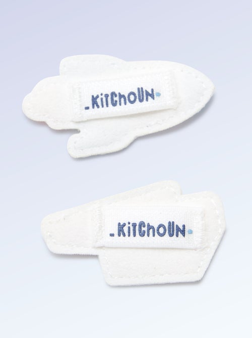 Set van 2 patches om op te schuiven om je 'Kitchoun' sneakers te personaliseren - Kiabi