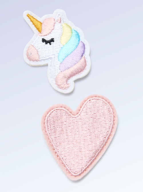 Set van 2 patches om op te schuiven om je 'Kitchoun' sneakers te personaliseren - Kiabi