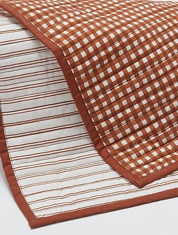 Set van 2 placemats 32 x 40 cm dubbelzijdig bedrukt - Kiabi Home