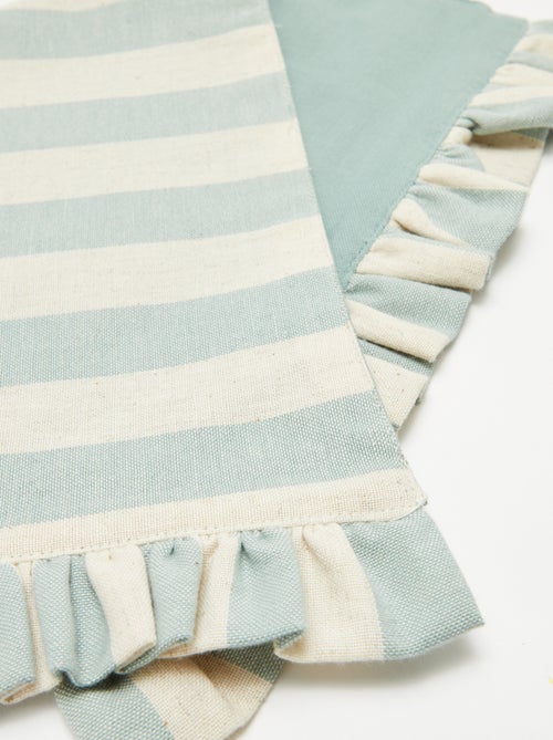 Set van 2 placemats (32x45 cm) met volants - Kiabi