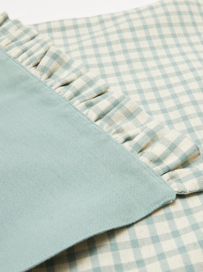 Set van 2 placemats (32x45 cm) met volants BLAUW - Kiabi