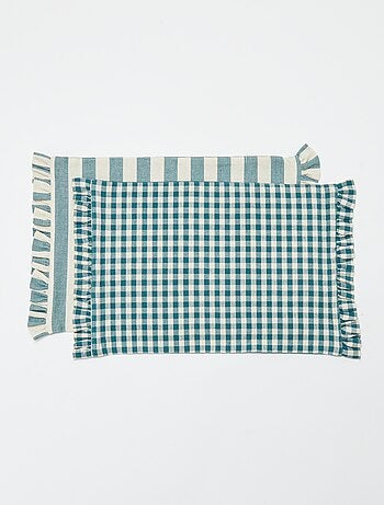 Set van 2 placemats (32x45 cm) met volants