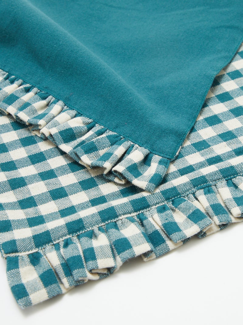 Set van 2 placemats (32x45 cm) met volants BLAUW - Kiabi