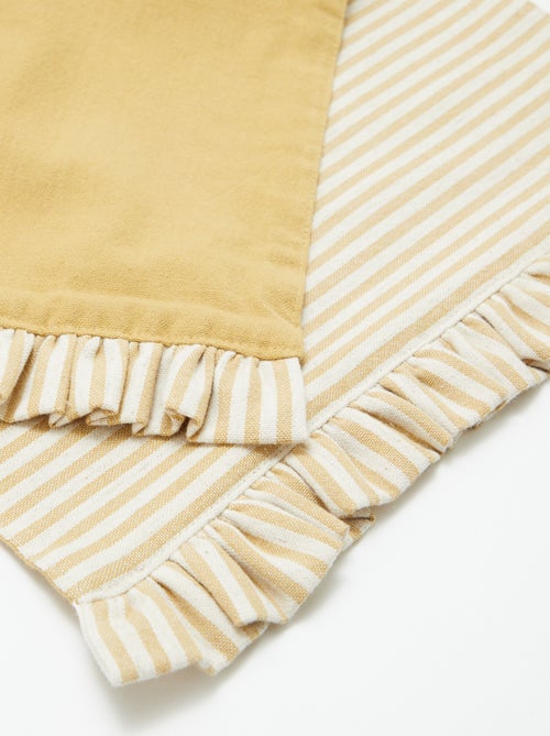Set van 2 placemats (32x45 cm) met volants - Kiabi