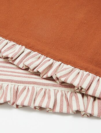 Set van 2 placemats (32x45 cm) met volants