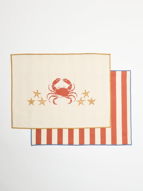 Set van 2 placemats - Kiabi