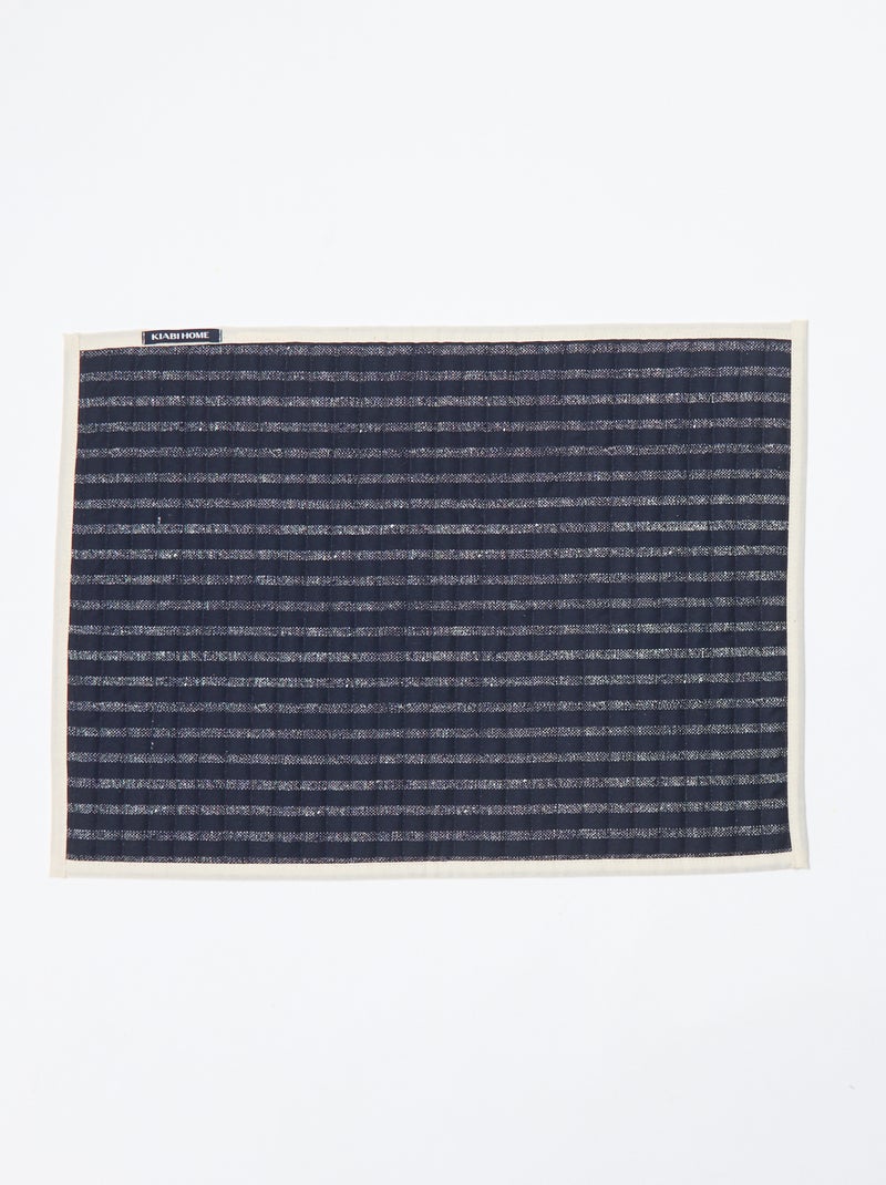 Set van 2 placemats met print - Kiabi Home Blauw - Kiabi