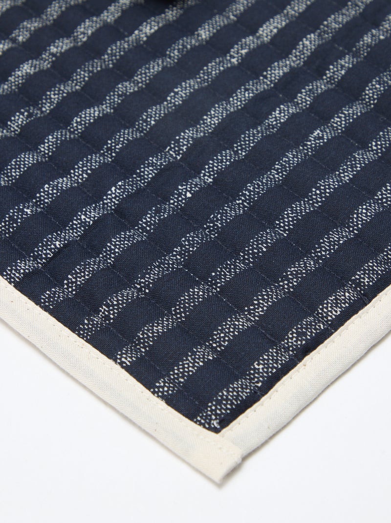 Set van 2 placemats met print 32 x 45 cm - Kiabi Home Blauw - Kiabi