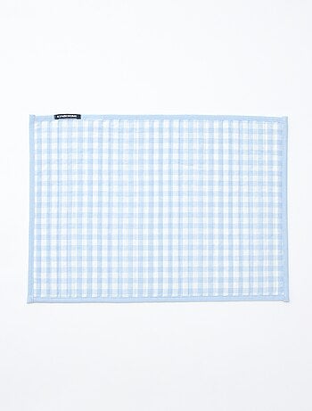 Set van 2 placemats met ruitjes