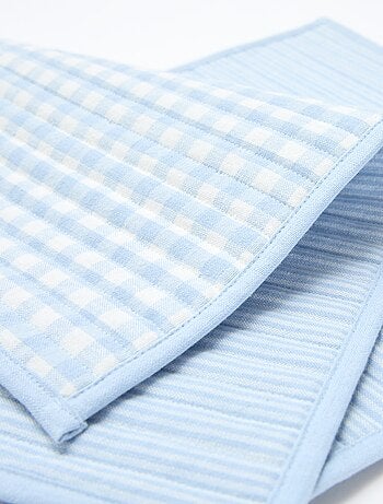 Set van 2 placemats met ruitjes