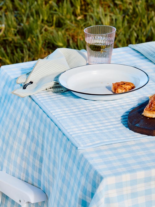 Set van 2 placemats met ruitjes - Kiabi