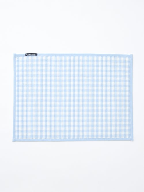 Set van 2 placemats met ruitjes - Kiabi