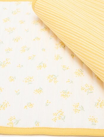 Set van 2 placemats met ruitjes
