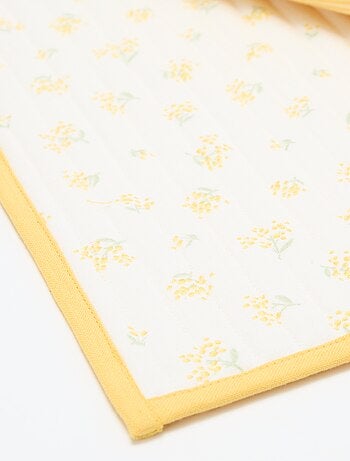Set van 2 placemats met ruitjes